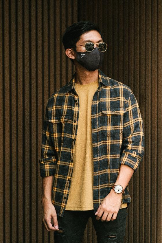 Highland Ochre Oversized Flannel in ochre yellow
